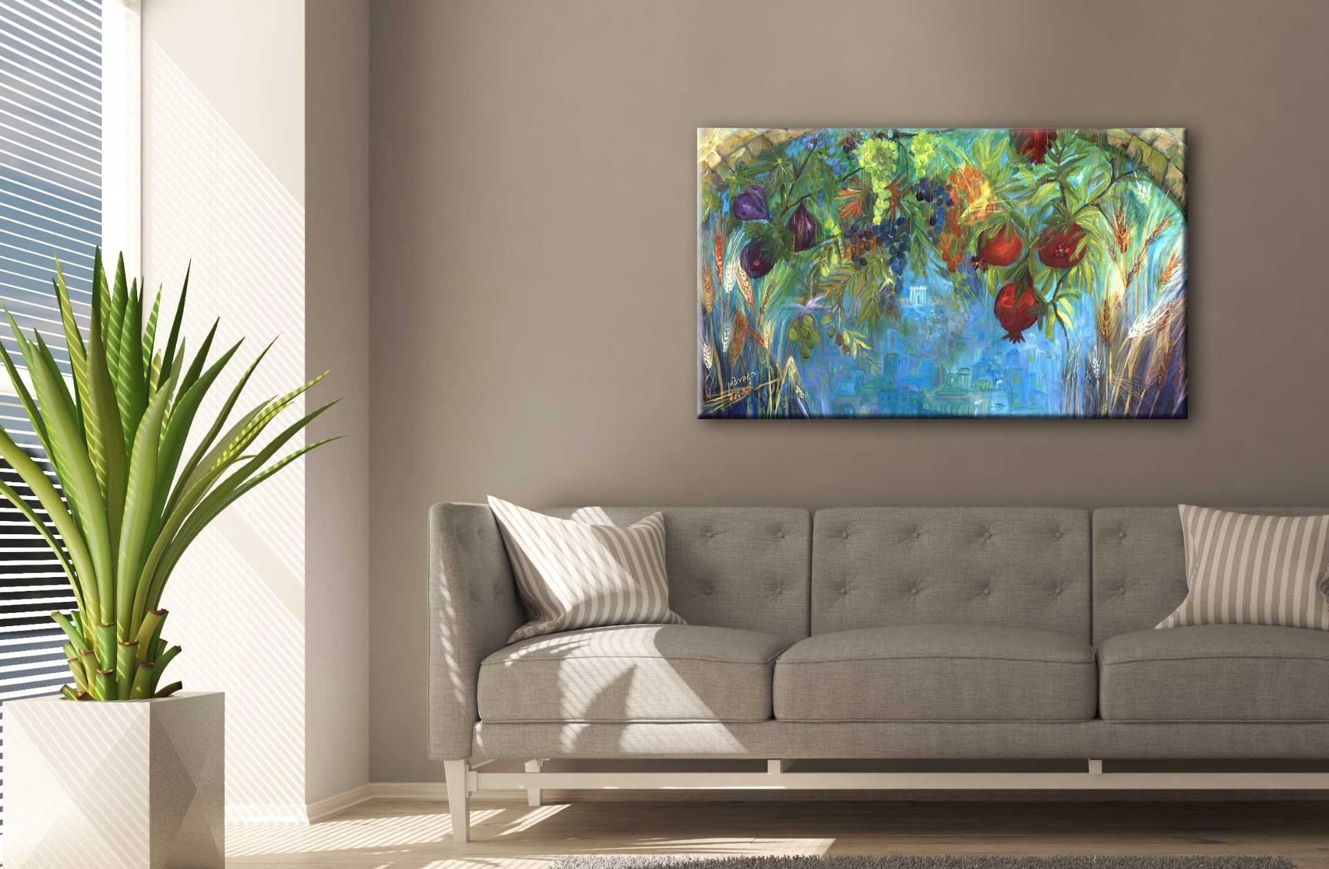 תמונה של שבעת המינים בשער| רחל גבירצמן