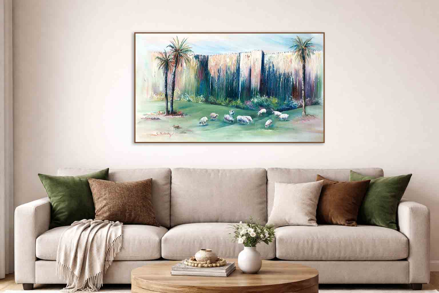 תמונה של חומות עם כבשים| חיה קוזלובסקי