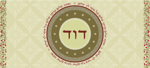 תמונה של שלט מעוצב לבית דגם דוד